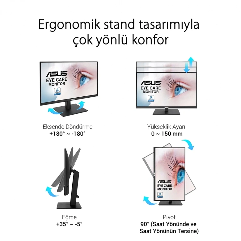 27 ASUS VA27AQSB QHD IPS 1MS 75HZ HDMI DP