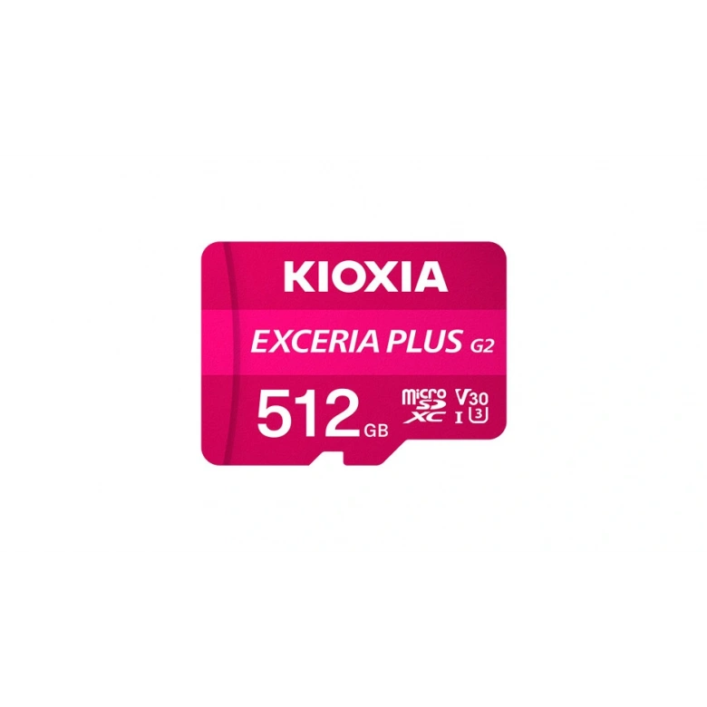 512GB KIOXIA EXCERIA PLUS G2 SDXC 4K 100/MB/s LMPL2M512GG2