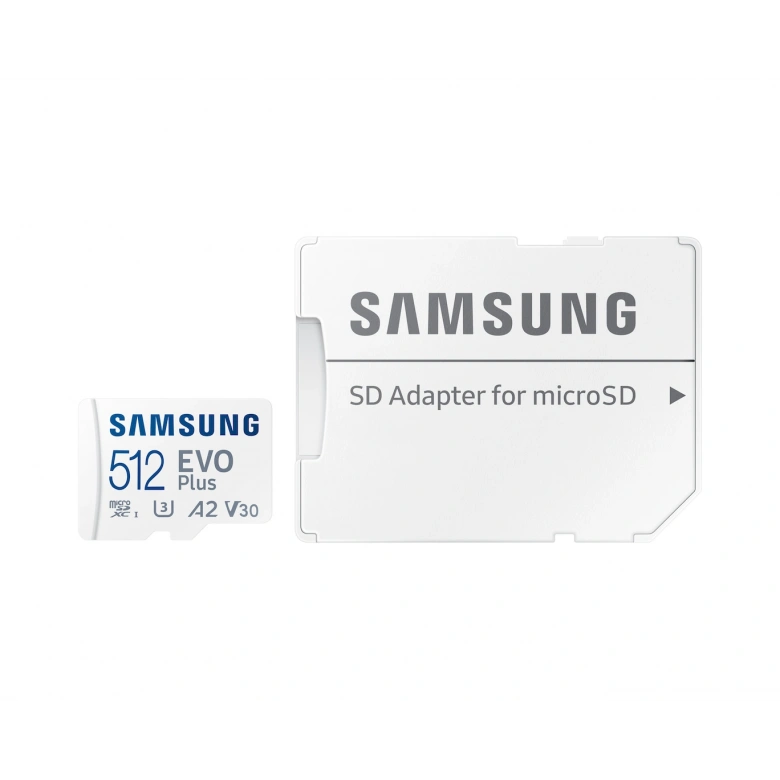 512GB SAMSUNG EVO PLUS MICROSDXC UHS-I U3 V30 A2 160MB/s MB-MC512SA/TR