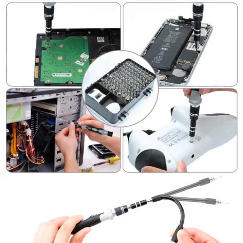 ALLY 117 Parça Profesyonel Cep Telefonu Tablet Laptop Tamir Seti Tornavida Seti