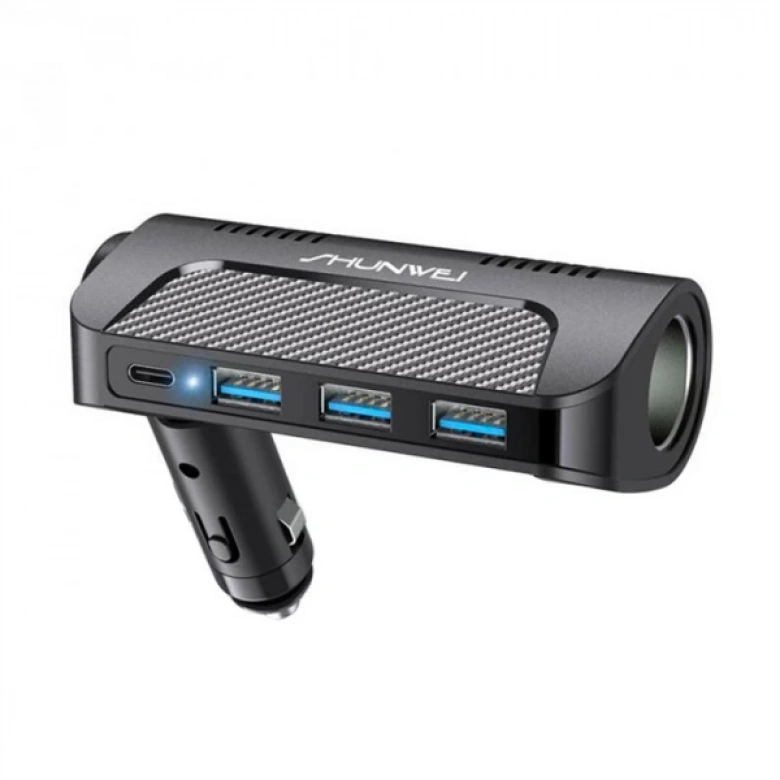 Ally 120W 3 USB Portlu Dönebilen Araç Çakmak Soket Adaptörü