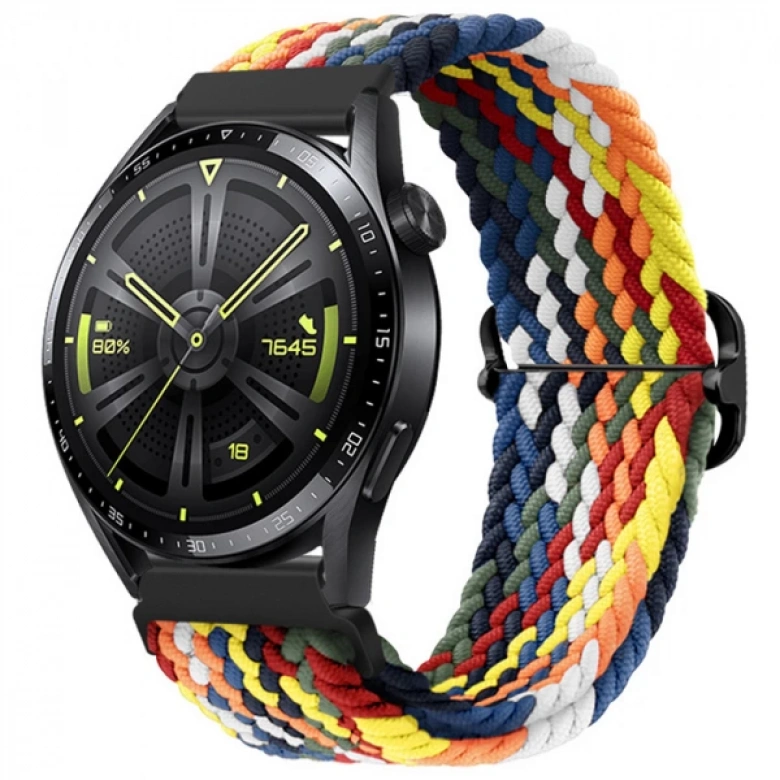 ALLY 20MM Gear S2, R600 Watch S4 42mm, Huawei Watch Gt, 20MM Japon Tokalı Elastik Kayış Kordon