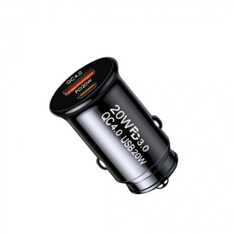 ALLY 20W USB Ve Type-c Çıkışlı Araç İçi Çakmaklık Hızlı Şarj Başlığı