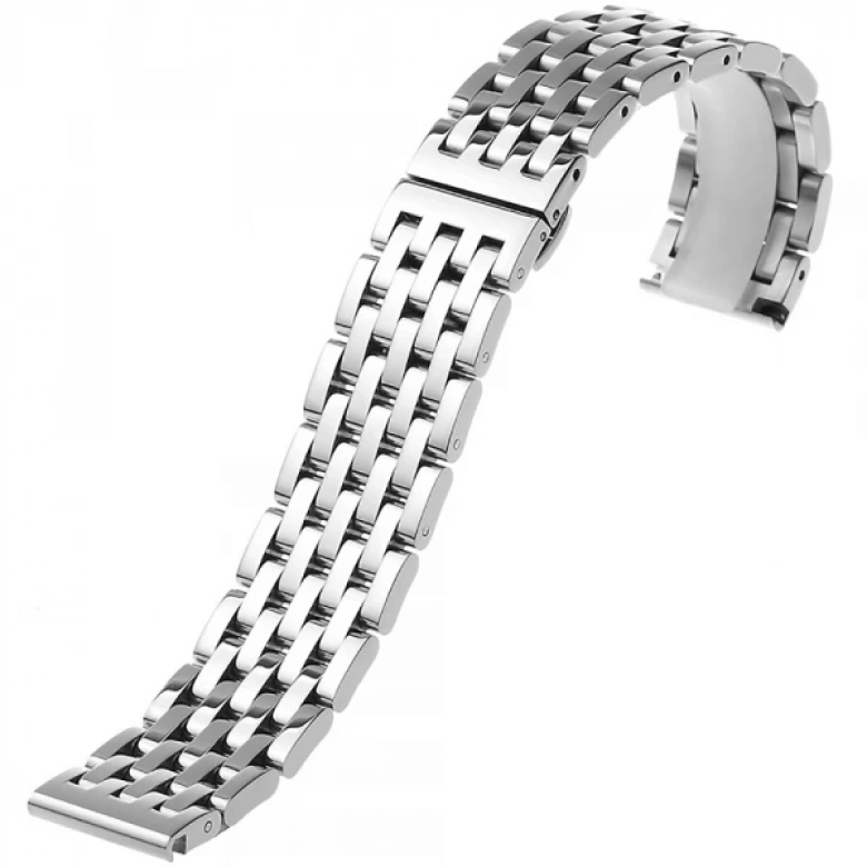 Ally 22mm Gear S3 Watch 4 46mm Paslanmaz Çelik 5 Bakla Kayış