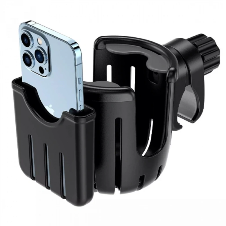 ALLY 2in1 Bisiklet-Motosiklet Ayarlanabilir Bardak ve Cep Telefonu Tutucu