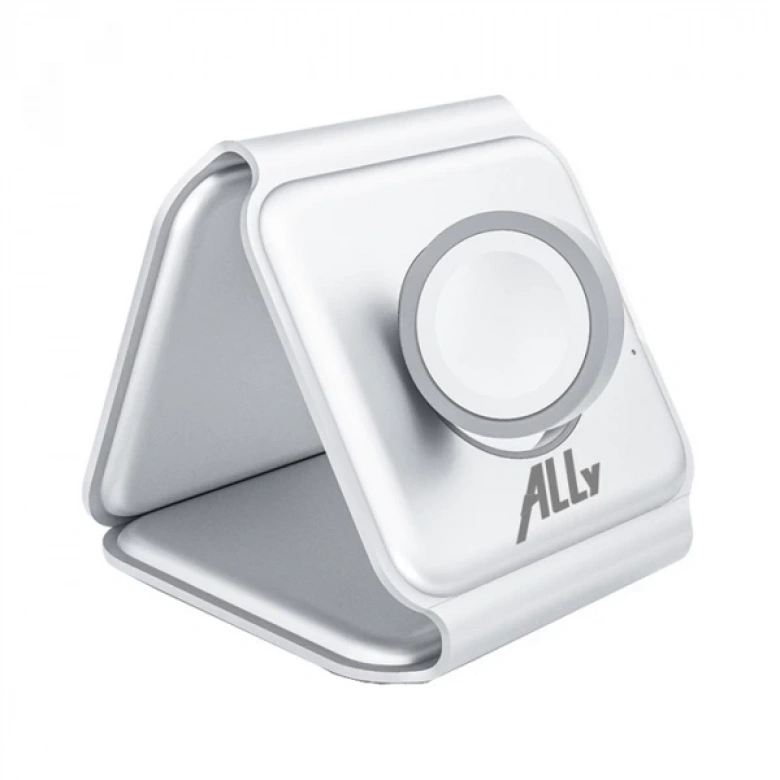 Ally 3 in1 İPhone Airpods İWatch Kablosuz Şarj Manyetik Katlanabilir Şarj İstasyonu