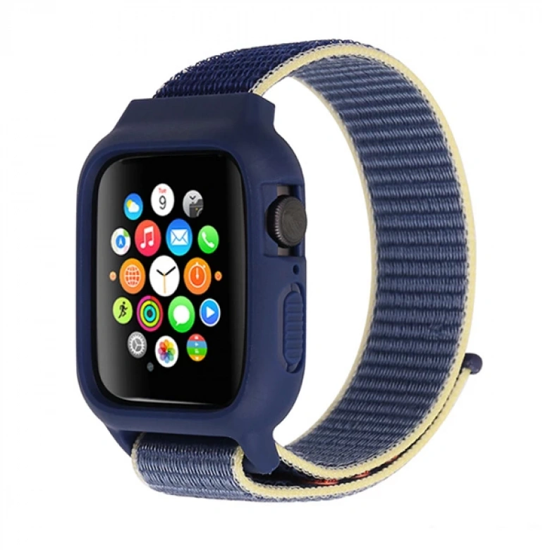 Ally Apple Watch 6-SE-5-4 44mm - 3-2-1 42mm Kayış Kordon Kılıf Silikon