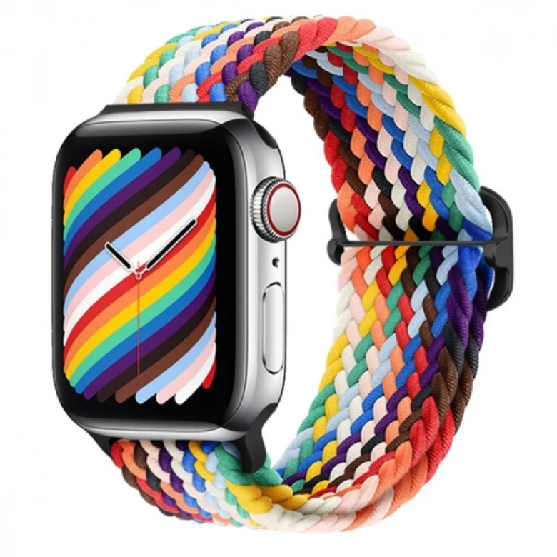 Ally Apple Watch 7-8 41mm 6-5-4 40mm Japon Tokalı Elastik Kayış Kordon 3-2-1 38mm