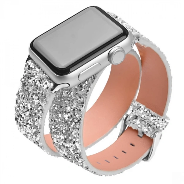 Ally Apple Watch 7-8 41mm 6-5-4 40mm Sim İşlemeli Kayış Kordon 3-2-1 38mm