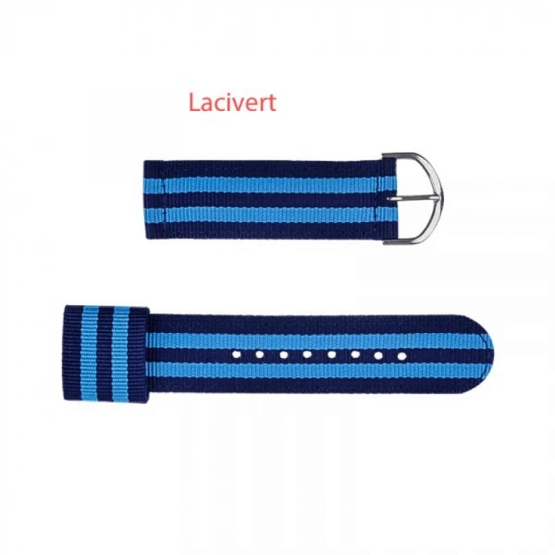 Ally Apple Watch 7-8 45mm 6-5-4 44mm Canvas Dikişli Kayış 3-2-1 42mm