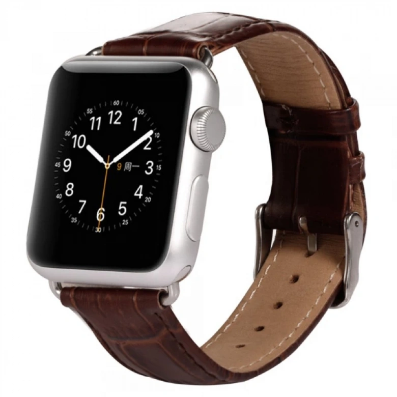 Ally Apple Watch 7-8 45mm 6-5-4 44mm Deri Kordon Kayış Crocodile 3-2-1 42mm