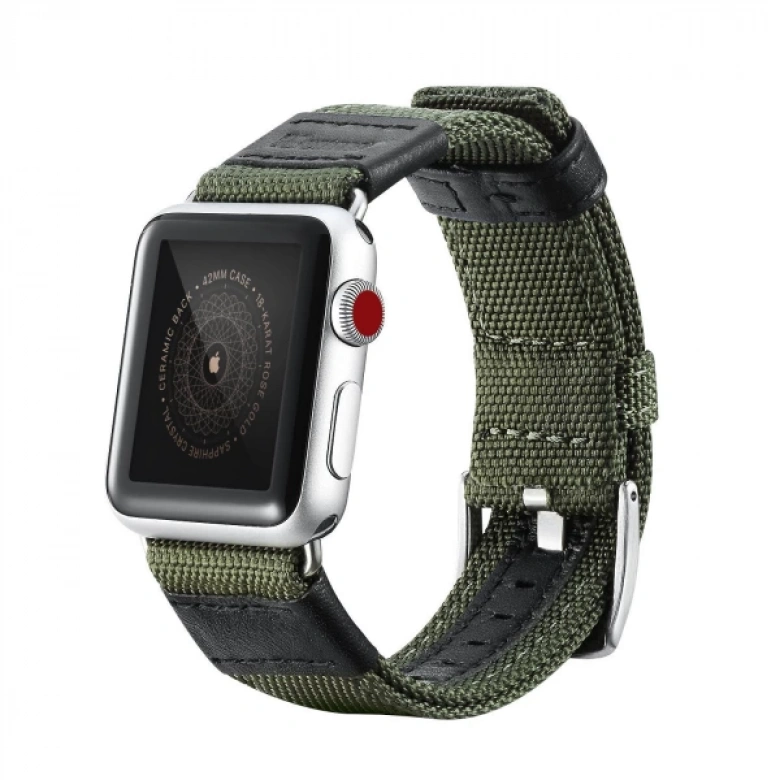 Ally Apple Watch 7-8 45mm 6-5-4 44mm Watch Ultra 49mm Jeep Nylon Kayış Kordon 3-2-1 42mm