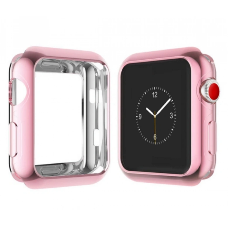 Ally Apple Watch İçin 38mm 1,2,3 Ultra Slim Parlak Bumper Tpu Kılıf
