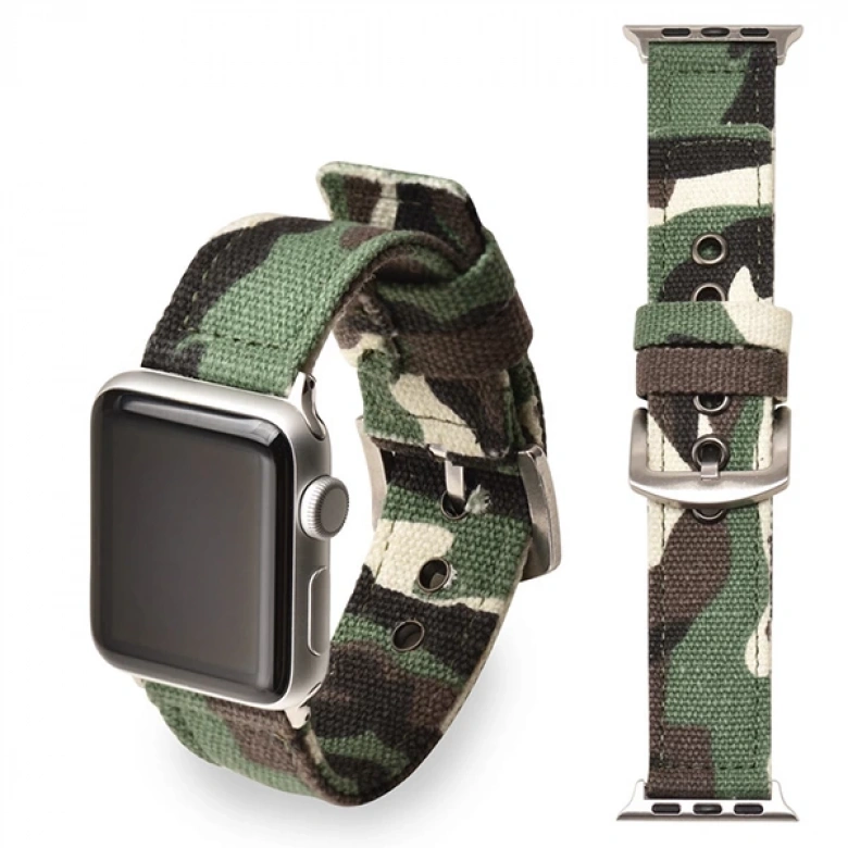 Ally Apple Watch Ultra 49mm 7-8 45mm 6-5-4 44mm Jeep Nylon Kayış Kamuflaj 3-2-1 42mm