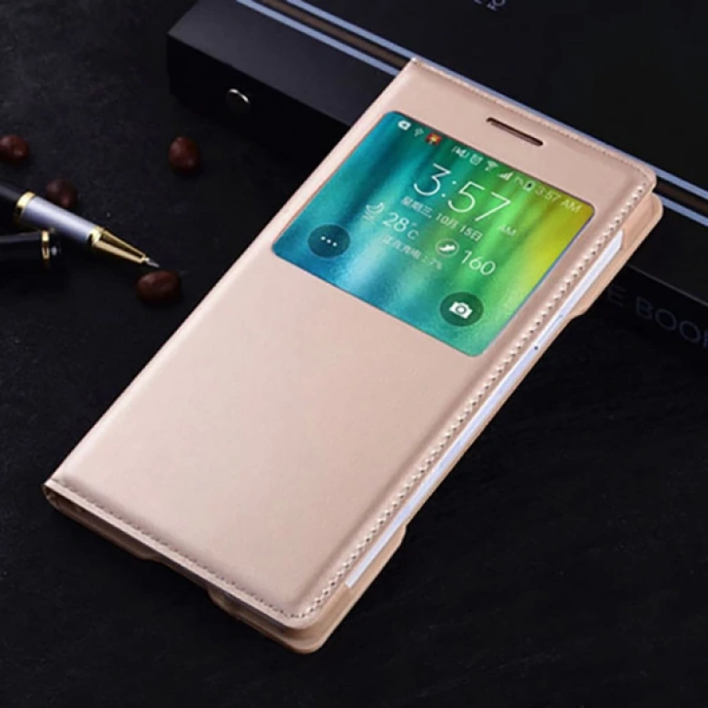 Ally Galaxy J5 Pencereli Flip Cover Kılıf