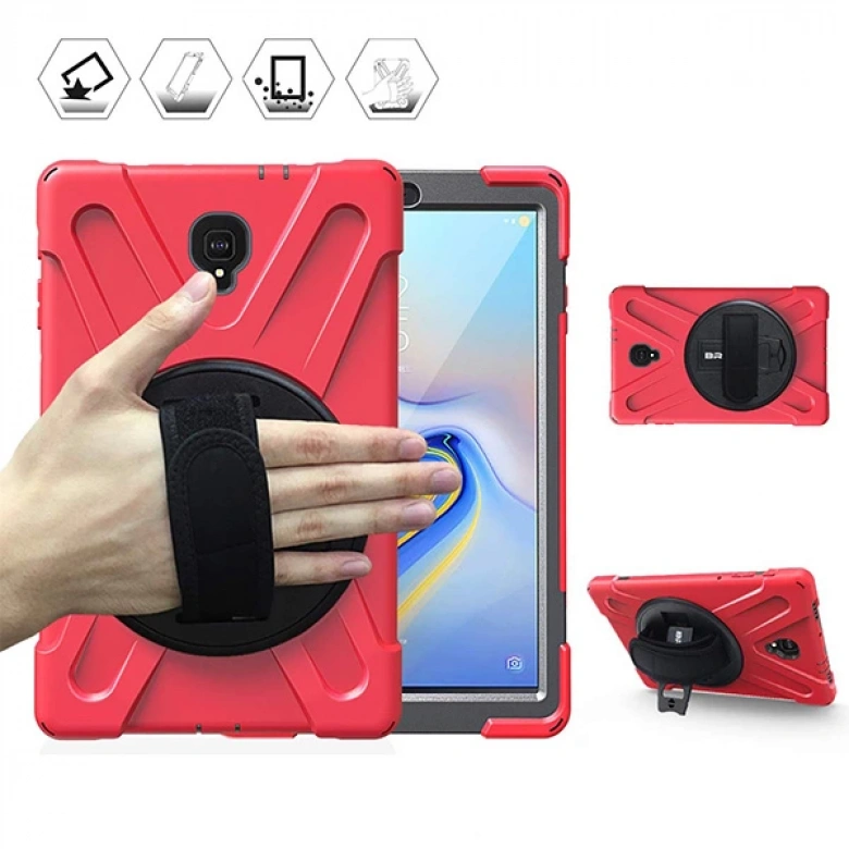 Ally Galaxy Tab A 10.5 2018 T590 T595,T597 3 Katmanlı Standlı Zırh Kılıf