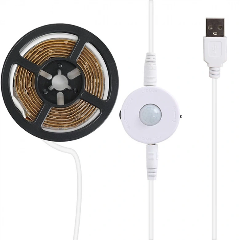 ALLY Hareket Sensörlü Şerit Led-Yatak Altı Dolap İçi Aydınlatma 1 Metre