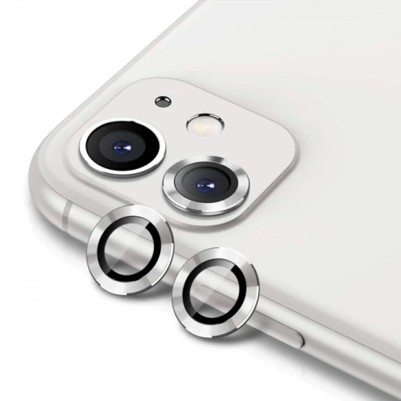 ALLY İPhone 11  6.1 3D  Metal Çerçeveli Kamera Lens Koruyucu