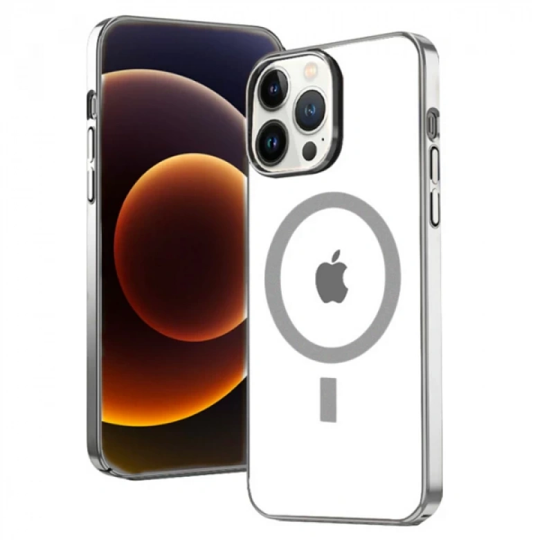 Ally iPhone 13 Pro Max 6.7inç Magsafe Uyumlu Renkli Kenar Silikon Kılıf