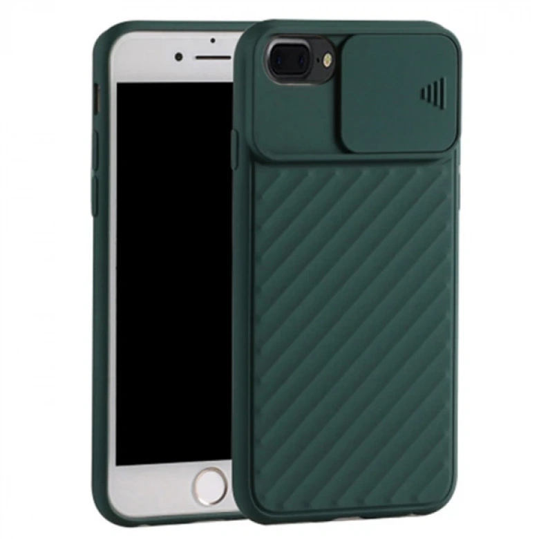 Ally İPhone 8-7 Plus Kılıf Kamera Kapatan koruyucu Sürgülü Kılıf