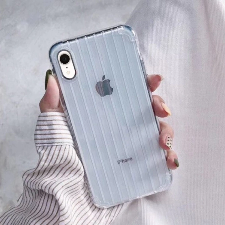 ALLY İPhone XR 6.1 İnch Trunk Lines ince Soft Silikon Kılıf