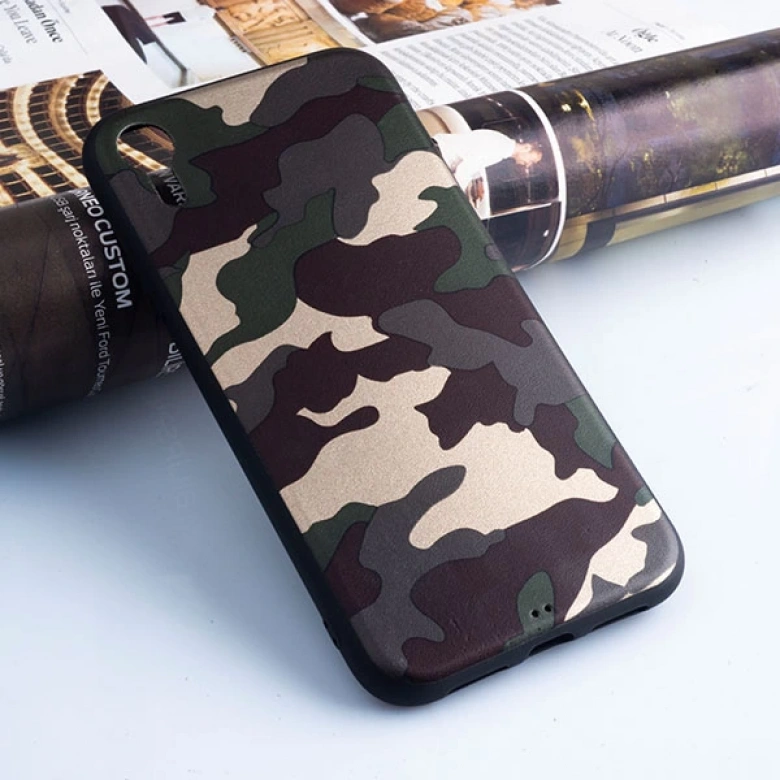 Ally İPhone XR 6.1 Kamuflaj Darbe Emici Silikon Kılıf