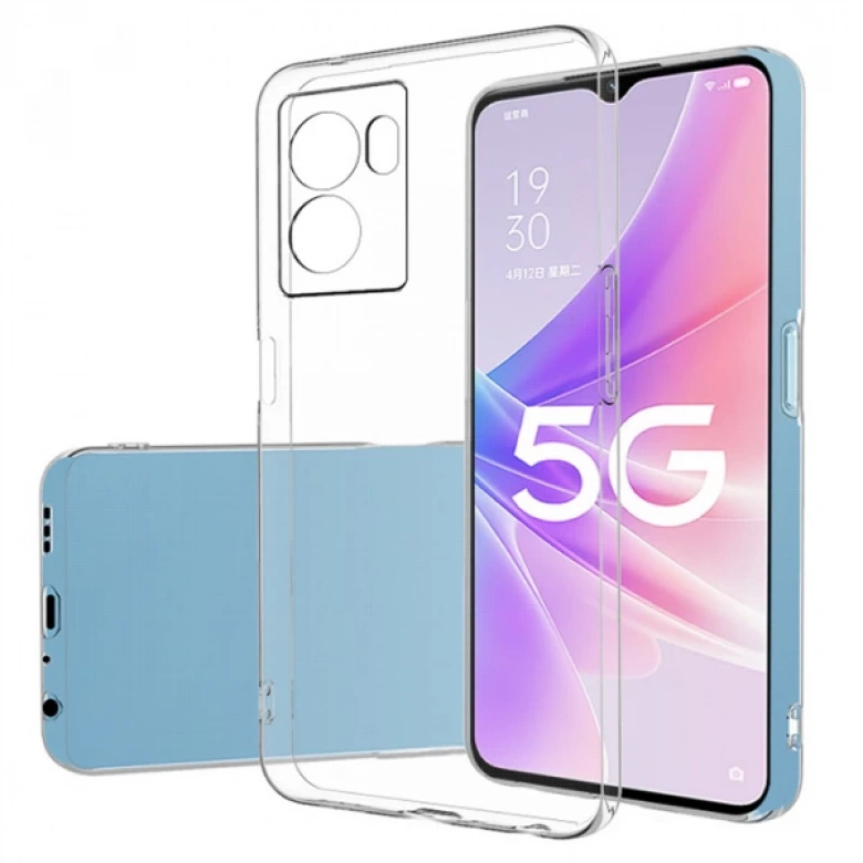 Ally OPPO A57 (2022) Kılıf Kamera Korumalı Ultra İnce Şeffaf Silikon Kılıf