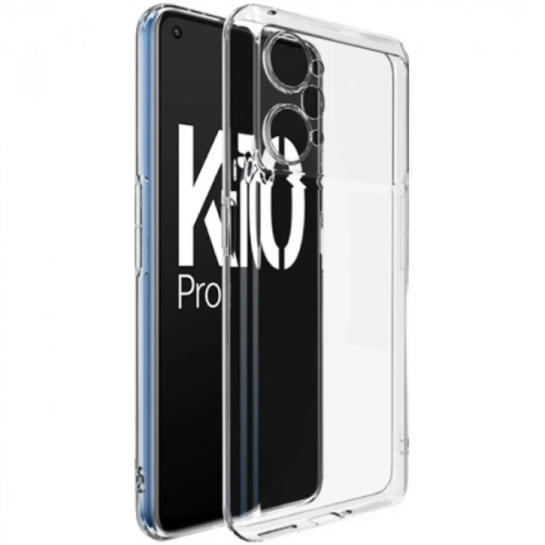 Ally OPPO K10 Pro 5G Kılıf Kamera Korumalı Ultra İnce Şeffaf Silikon Kılıf