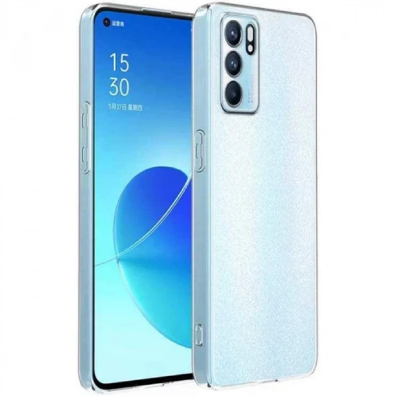 Ally OPPO Reno6 Z Kılıf Kamera Korumalı Ultra İnce Şeffaf Silikon Kılıf