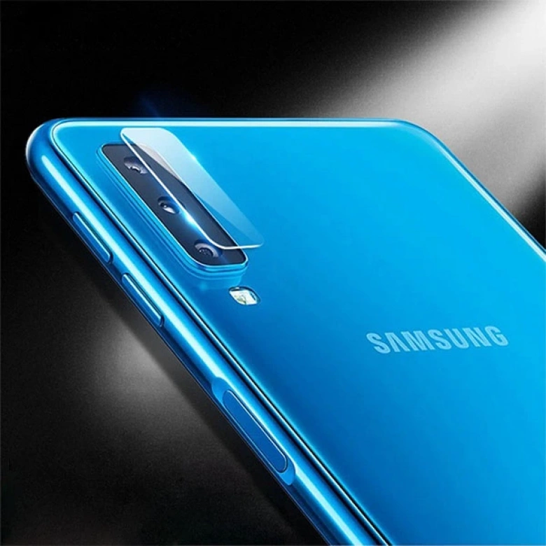 Ally Samsung Galaxy A7 2018 Kamera Koruyucu Kırılmaz Cam
