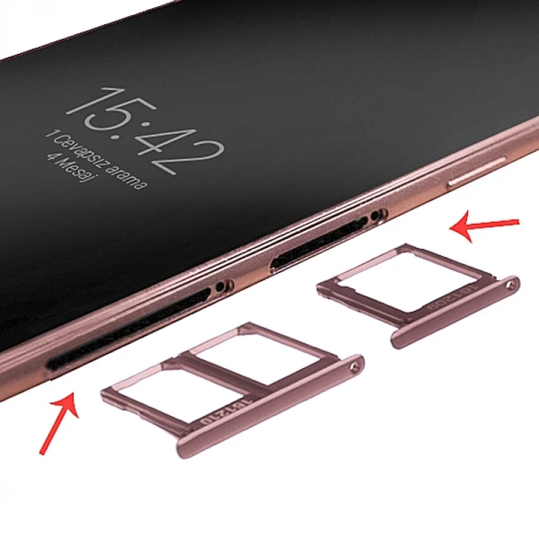 Ally Samsung Galaxy C9 Pro İçin Sim Hafıza Kart Kapağı