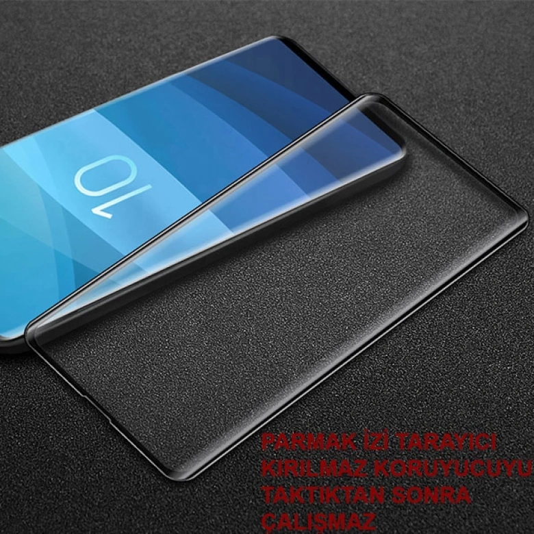 Ally Samsung Galaxy S10 3d Kavisli Full Kırılmaz Cam Ekran Koruyucu