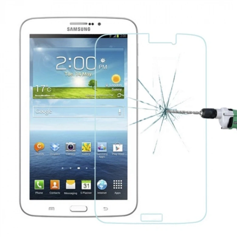 Ally Samsung Galaxy Tab 3 7.0 T210 T211 P3200 İçin Tempered Kırılmaz Cam Ekran Koruyucu