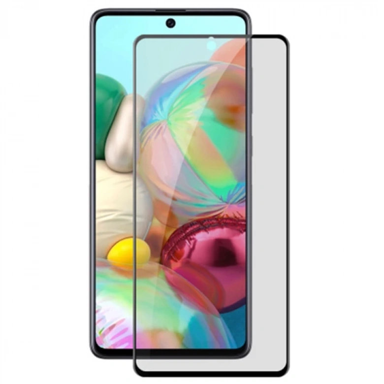 ALLY SM Galaxy A71 3D Full Privacy Gizlilik Tempered Cam Ekran Koruyucu