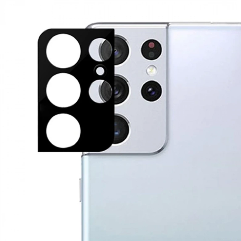 ALLY SM Galaxy S21 Ultra HD 3D Full Tempered Cam Kamera Koruyucu