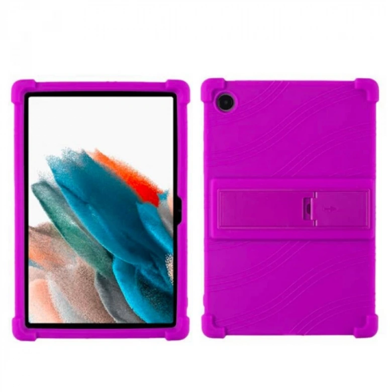 Ally SM Galaxy Tab A8 2021 10.5 (X200-X205) Kılıf Standlı Silikon Kılıf