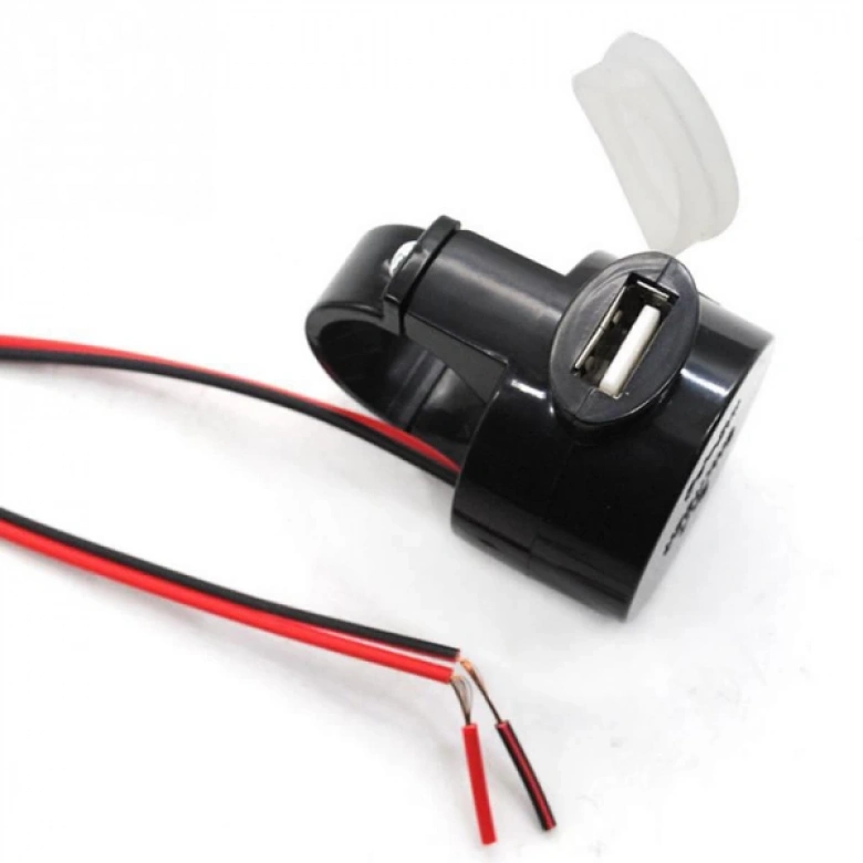 Ally Su Geçirmez Motosiklet Usb Güç Adeptörü 2.1a 12v-24v