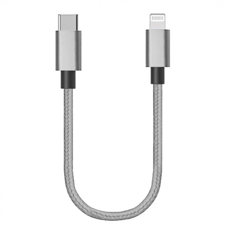 Ally USB-Type C iPhone 20W PD Hızlı Şarj Kablosu 20CM Kısa Kopmaz Halat Kablo