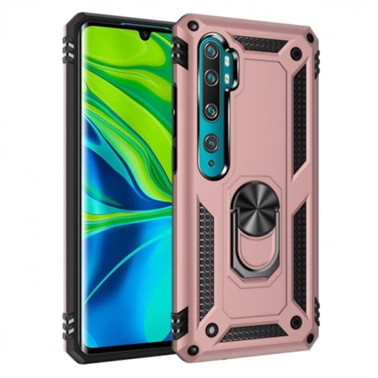 Ally Xiaomi Mi Note 10 - 10  Pro Yüzüklü Kılıf Armor Shockproof Ring kılıf