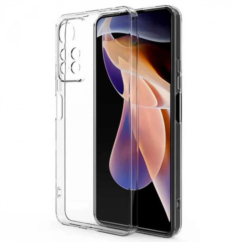 Ally Xiaomi Redmi Note 11 Pro 5G Kılıf Kamera Korumalı Ultra İnce Şeffaf Silikon Kılıf