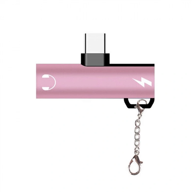 Anahtarlık Usb Type C 3.5mm Kulaklık Ve Şarj Dönüştürücü Başlık Adaptör