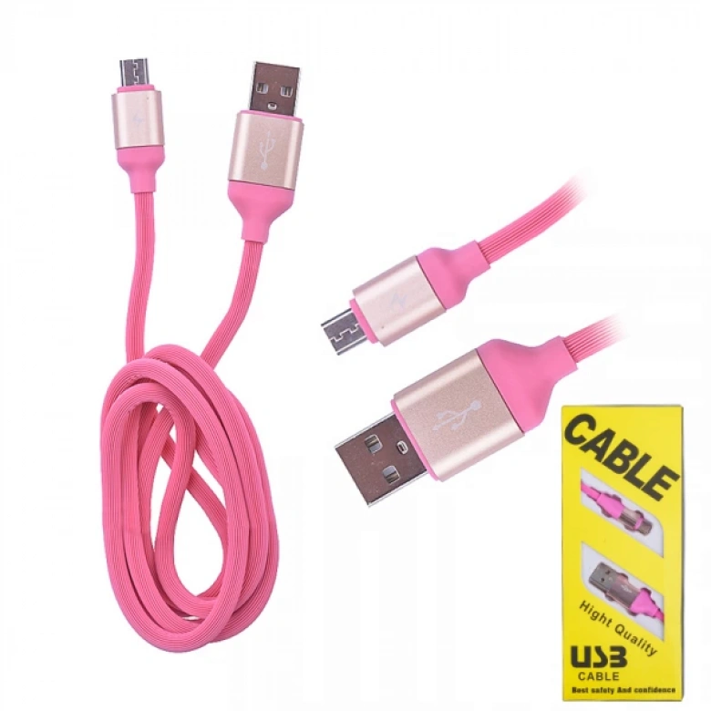 Android Kopmaz Karışmaz 2.4a Hızlı Şarj Usb Kablo