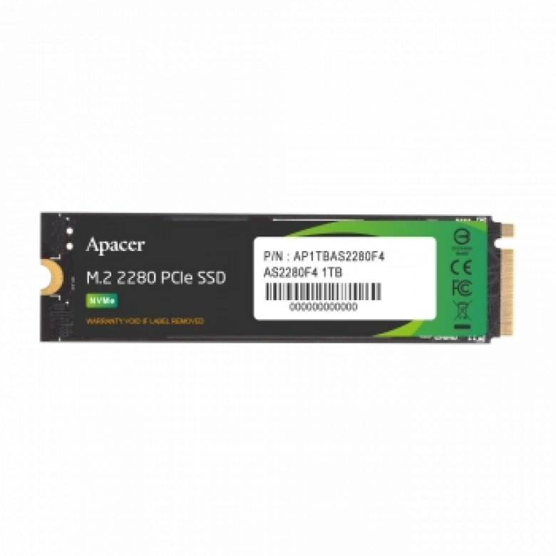 Apacer AP1TBAS2280F4-1 1TB 11500/9000MB/s M.2 PCIe Gen5 x4 SSD (AP1TBAS2280F4-1)
