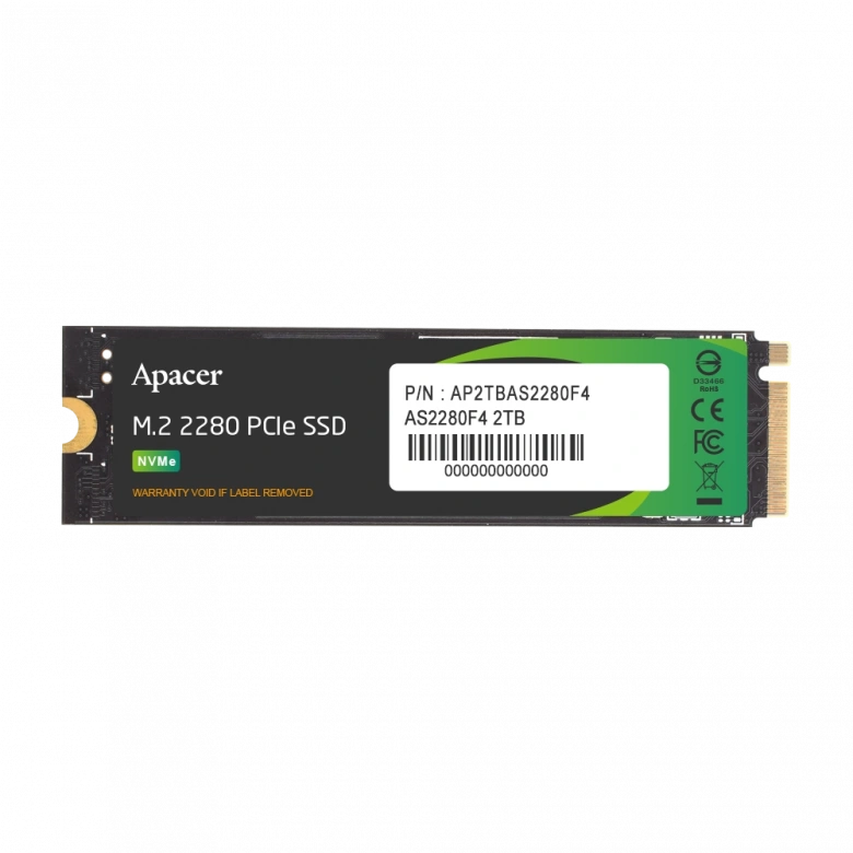 Apacer AP2TBAS2280F4-1 2TB 12000/11800 MB/s M.2 PCIe Gen5 x4 SSD (AP2TBAS2280F4-1)