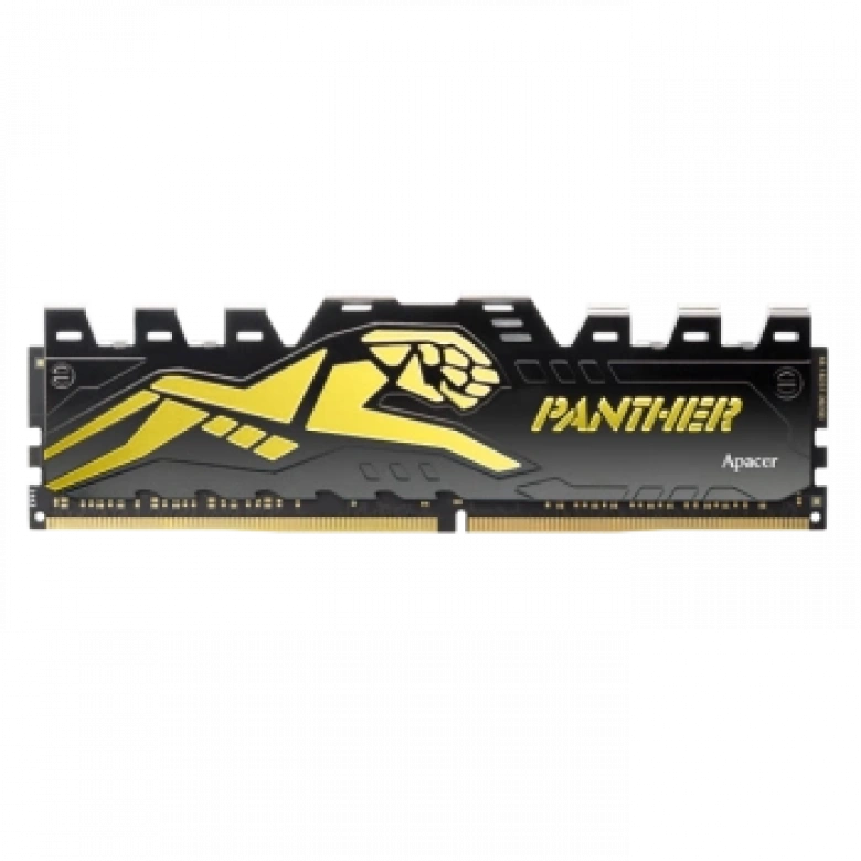 Apacer Panther Black-Gold 8GB 1x8GB 3200MHz CL16 DDR4 Gaming Ram (AH4U08G32C28Y7GAA-1)