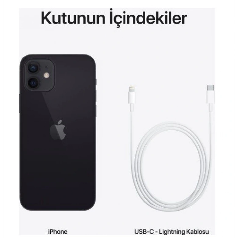 APPLE İPHONE 12 128GB MGJA3TU/A SİYAH (DİST)