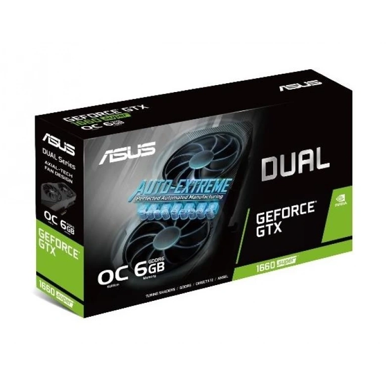 ASUS DUAL-GTX1660S-O6G-EVO 6GB GDDR6 HDMI DVI DP 192Bit
