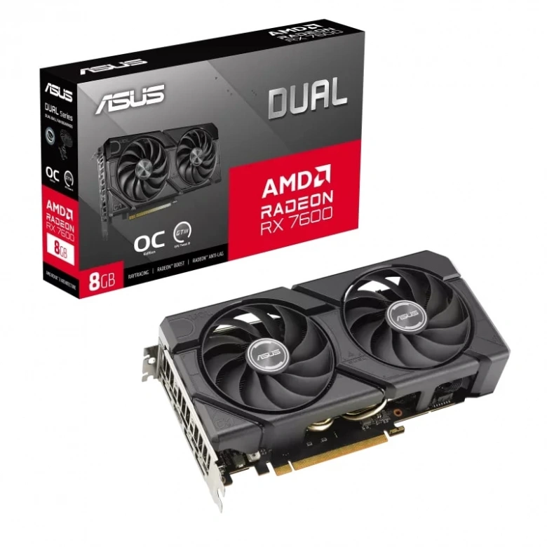 ASUS DUAL-RX7600-O8G-EVO 8GB 128BIT VGA