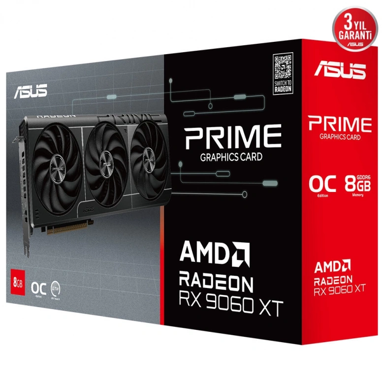 ASUS PRIME-RX9060XT-O8G 128BIT 8G VGA