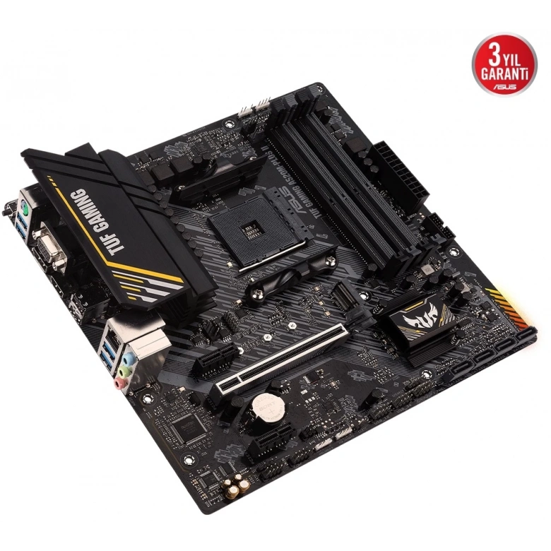 ASUS TUF GAMING A520M-PLUS II 4800MHz(OC) HDMI M.2 mATX AM4